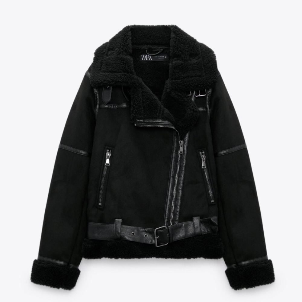 ZARA DOUBLE-FACED JACKET XS - Picture 1 of 7